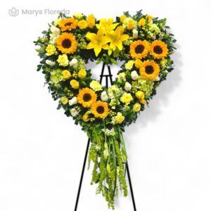 CORAZÓN DE GIRASOLES