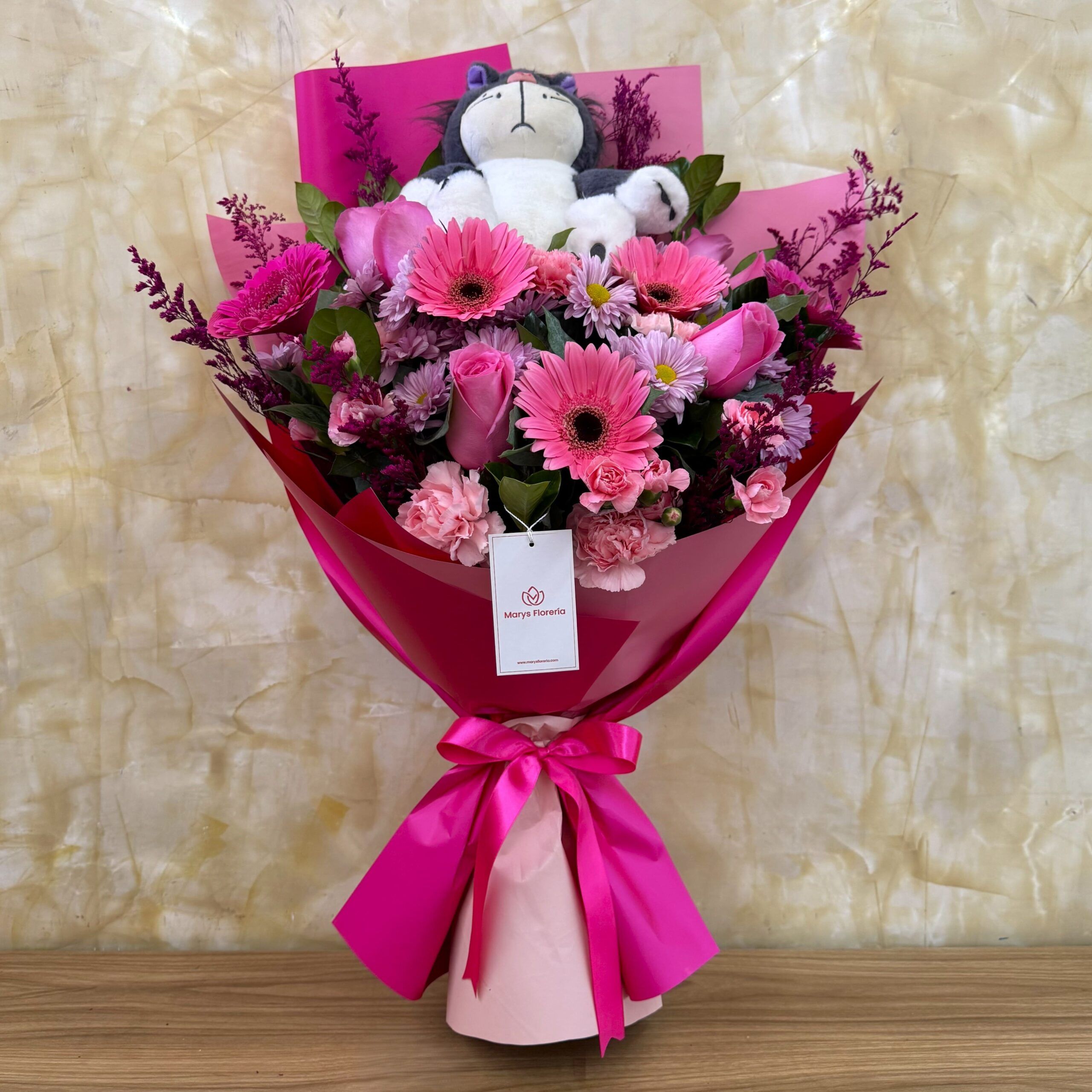 Ramo Lucy de Rosas y Gerberas - Imagen 3