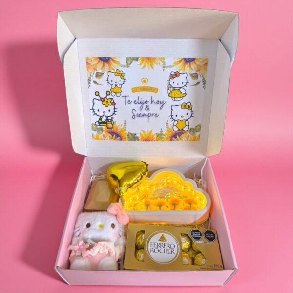 GIFT BOX YELLOW KITTY - Imagen 3