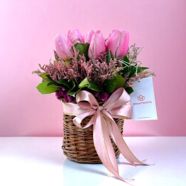 Cesta Tulipink