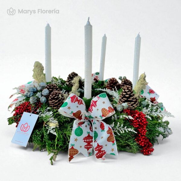 CORONA DE ADVIENTO SNOW