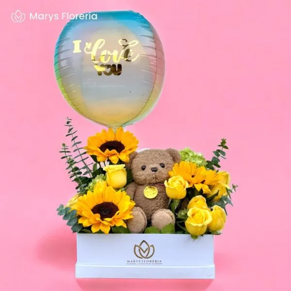 BOX I LOVE YOU GIRASOLES