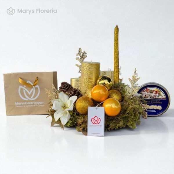 CENTRO DE MESA GOLDEN